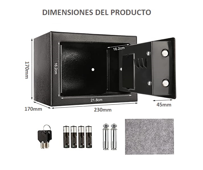 Caja Fuerte Digital Con Autobloqueo