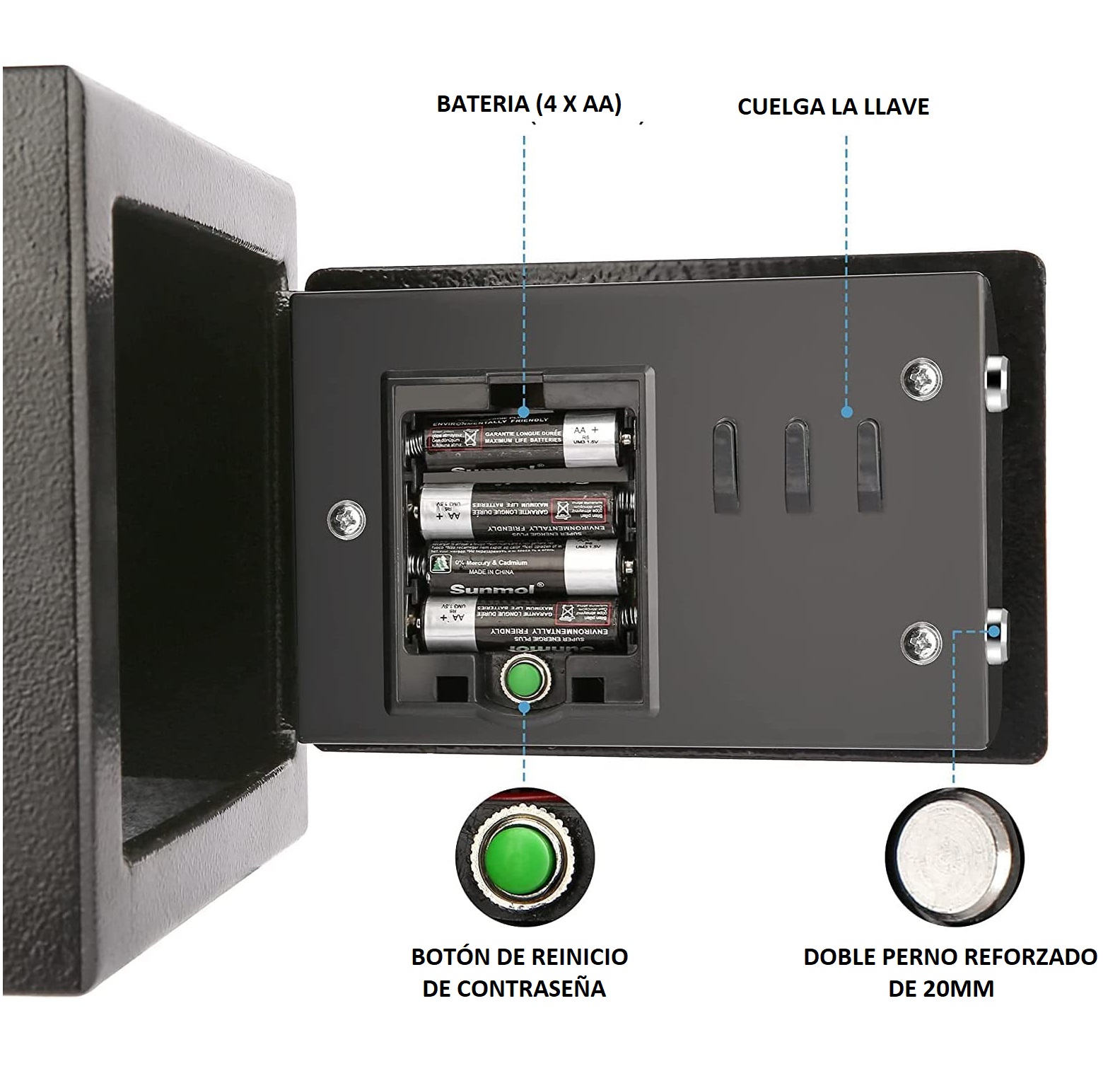 Caja Fuerte Digital Con Autobloqueo