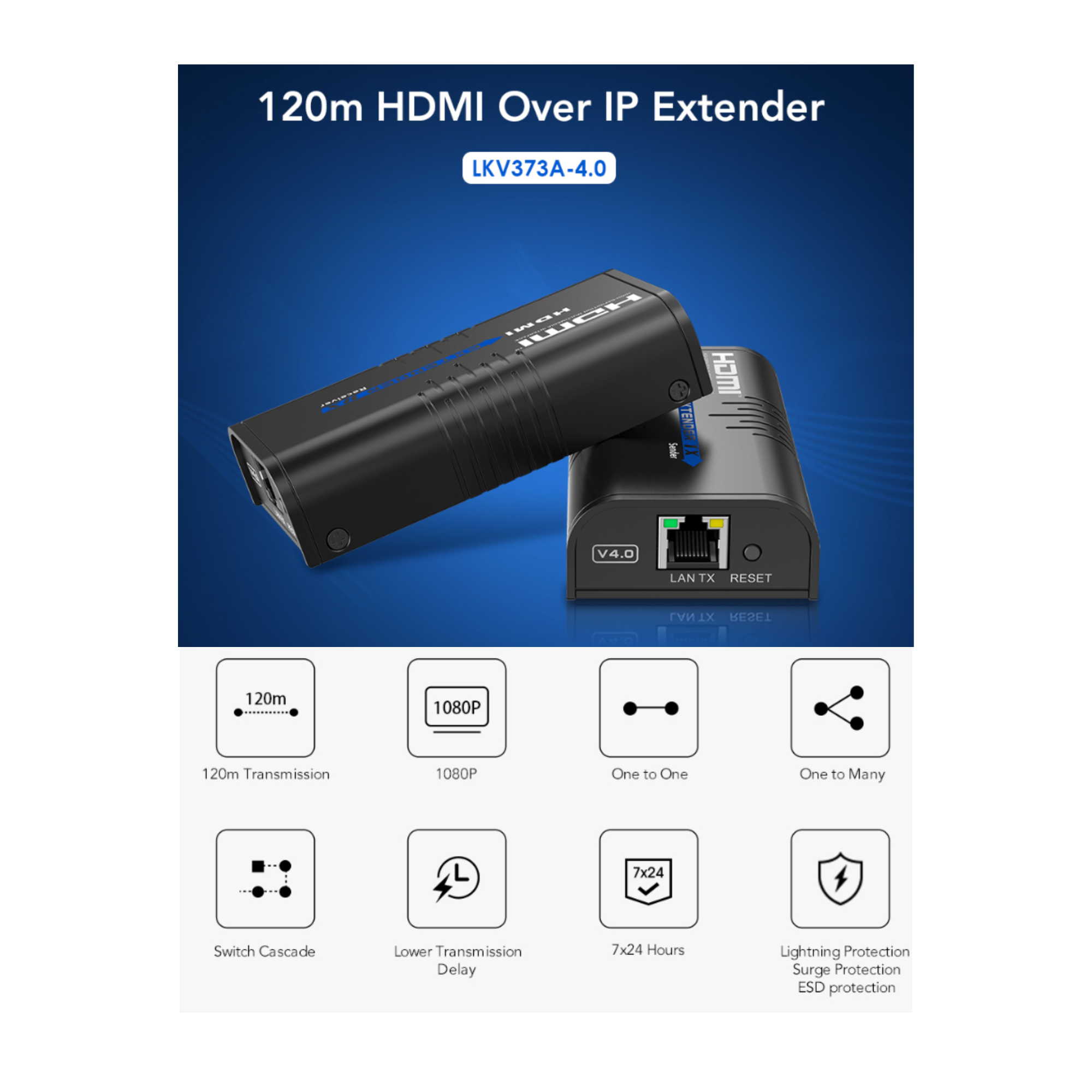 Extensor Hdmi 120m