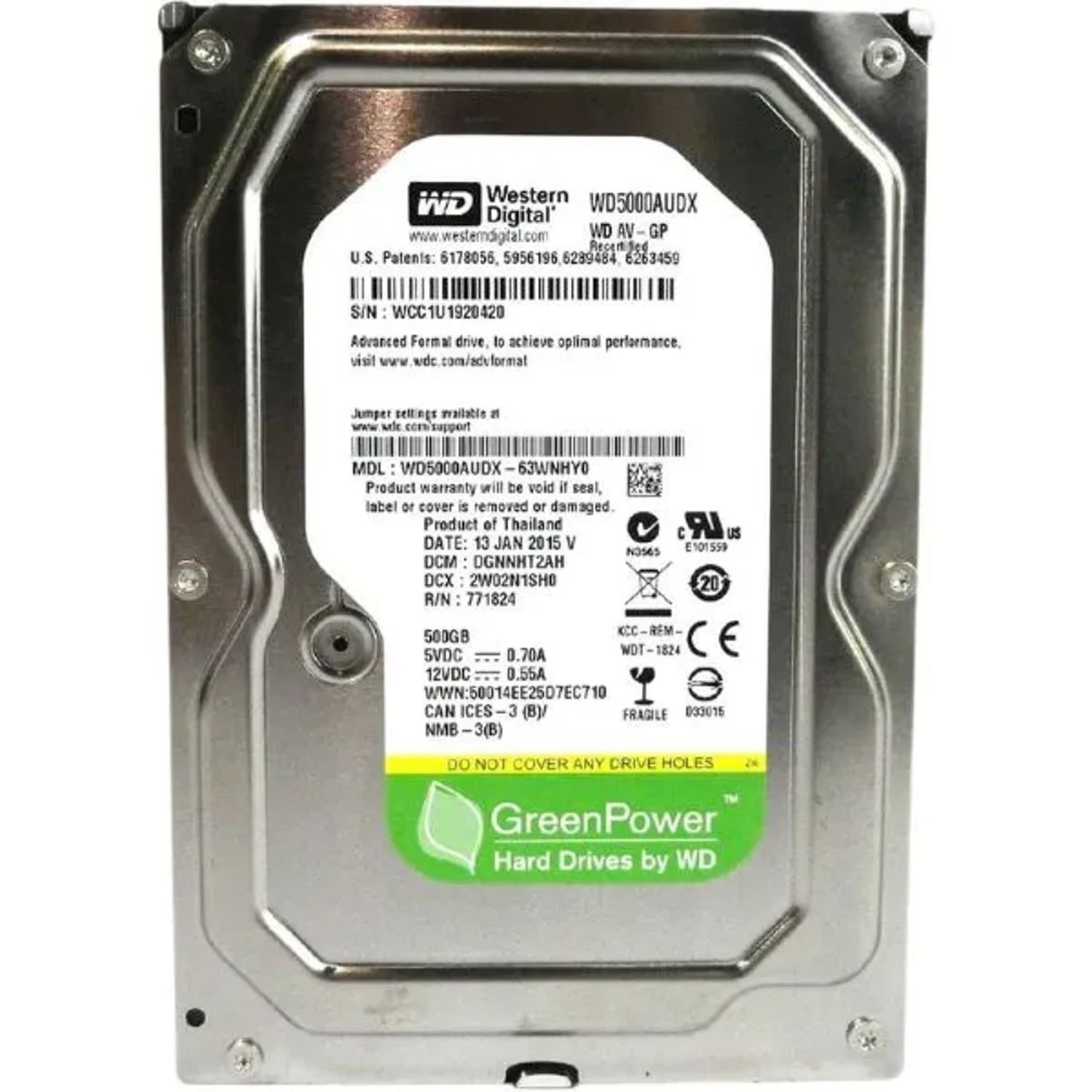 Disco Duro Pull 500gb Wd