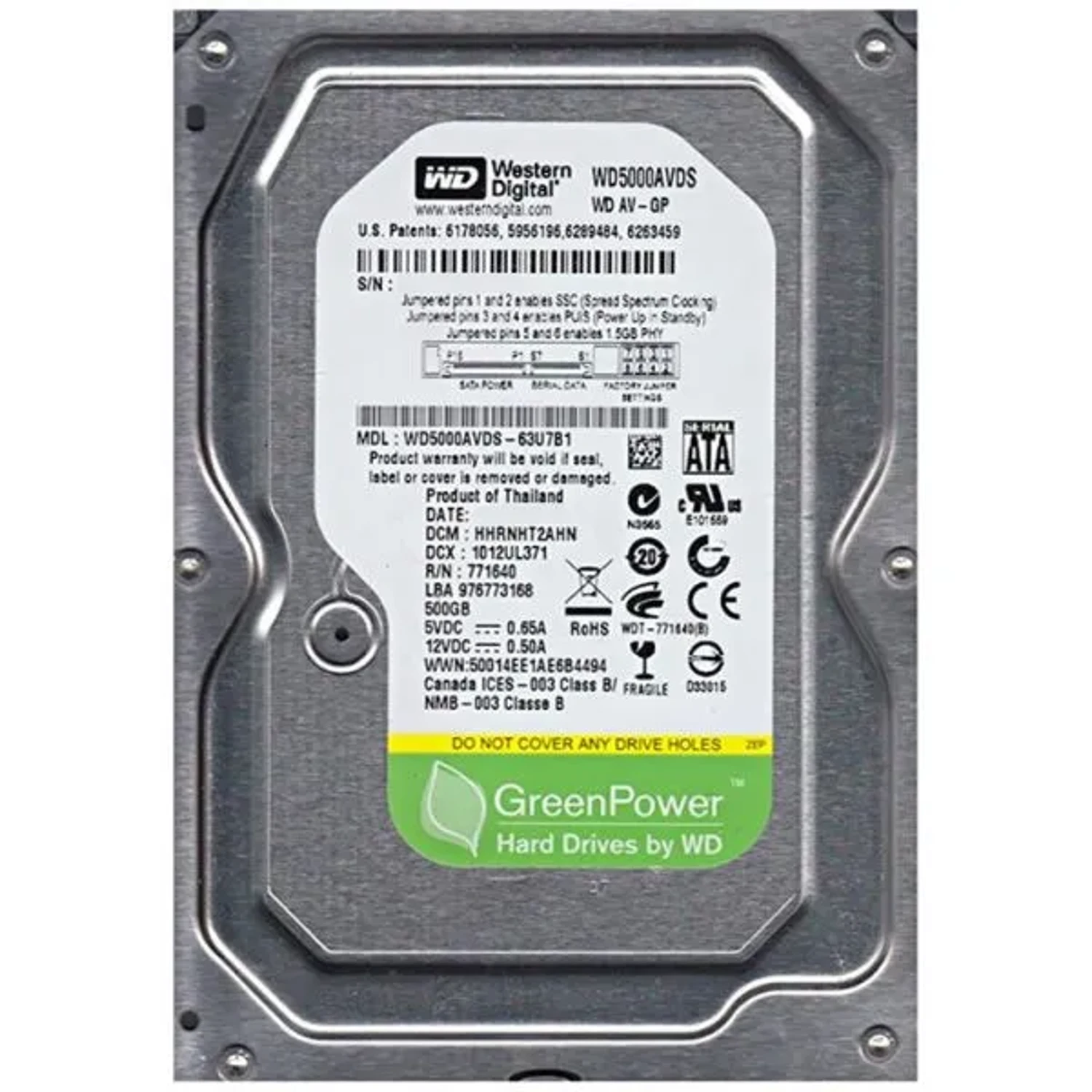 Disco Duro Pull 500gb Wd