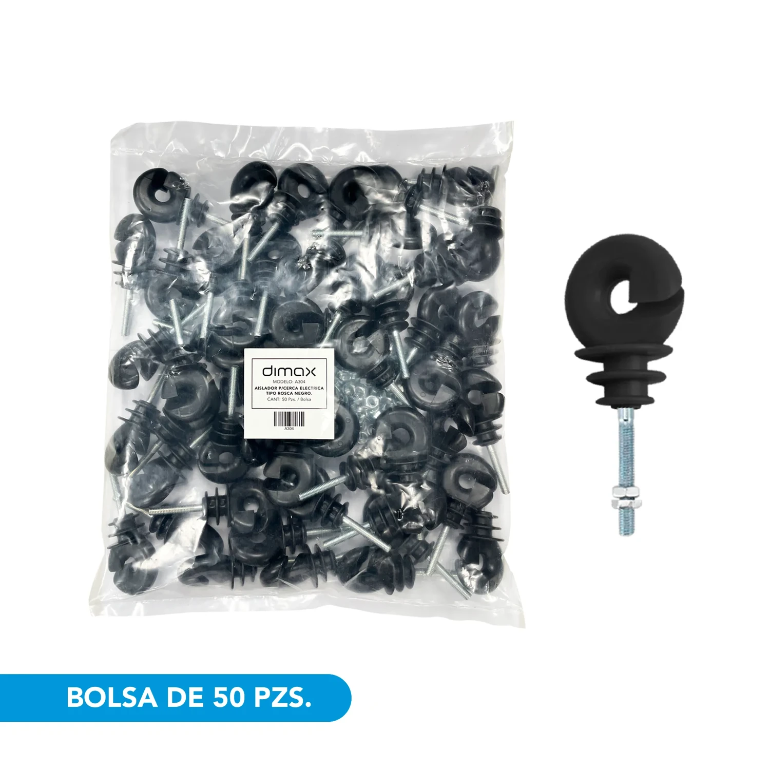 Aislador P/cercas Eléctricas Tipo Rosca