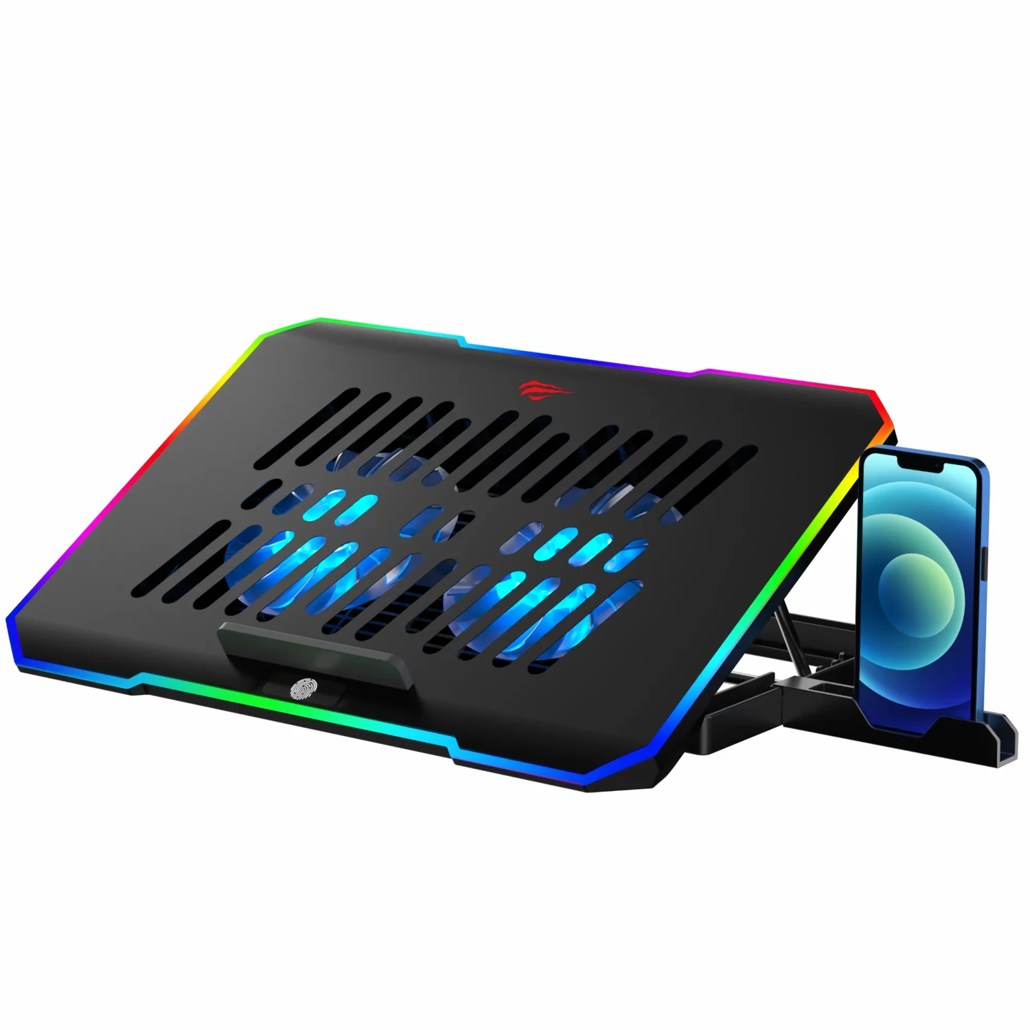Cooler Para Portatil Con Soporte De Cel