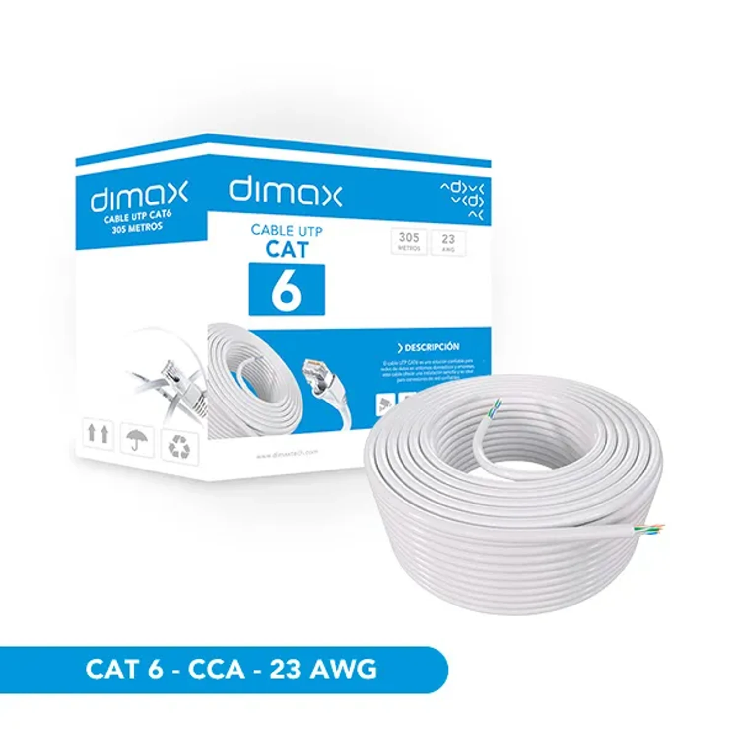 Cable Utp Cat6 Cca Int