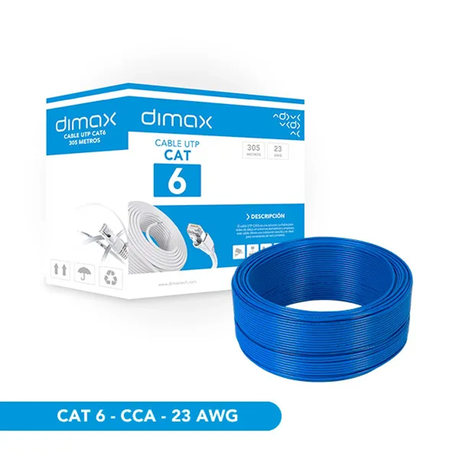 Cable Utp Cat6 Cca Int