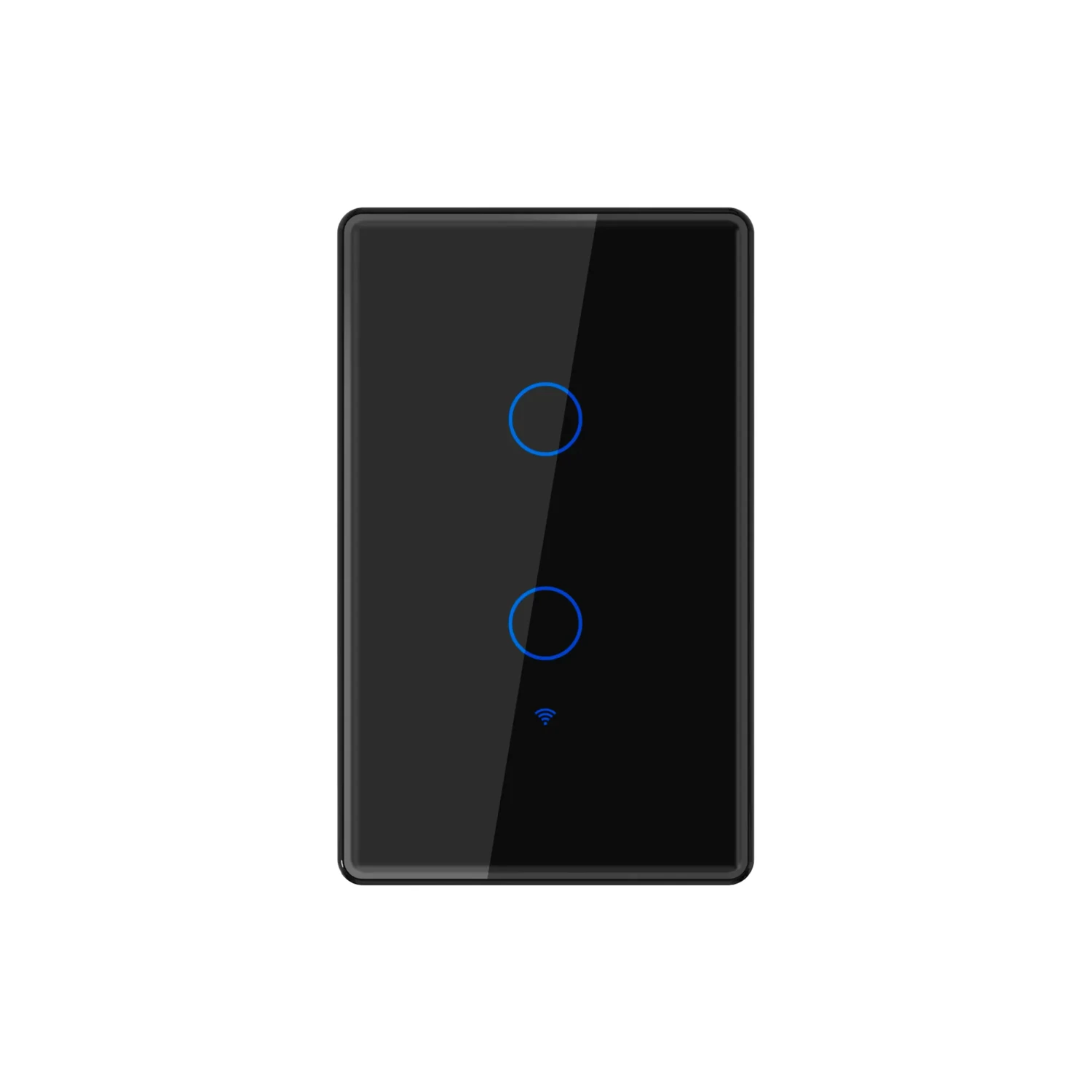 Interruptor Smart Wifi Negro 2 Tomas