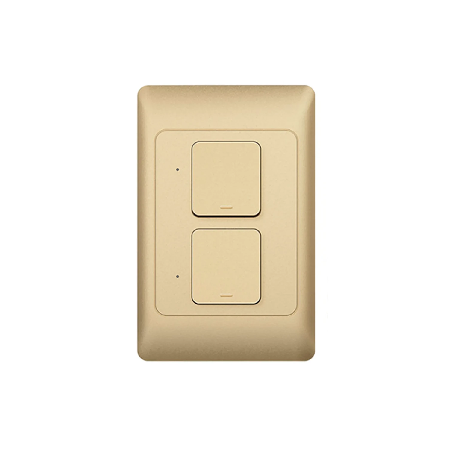 Interruptor Smart Dorado Wifi 2 Tomas