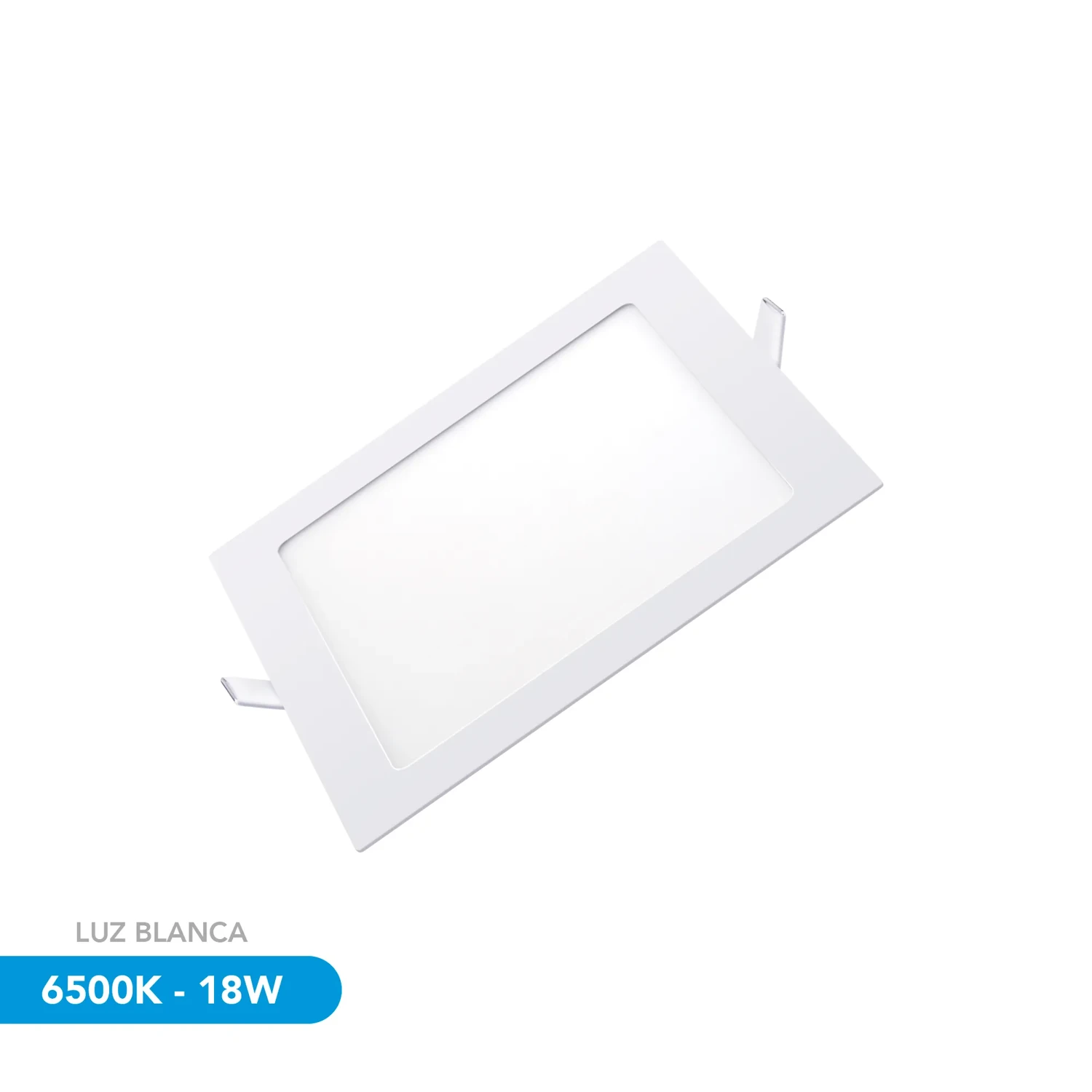 Luz Led Cuadrada De Empotrar 6500k 18w