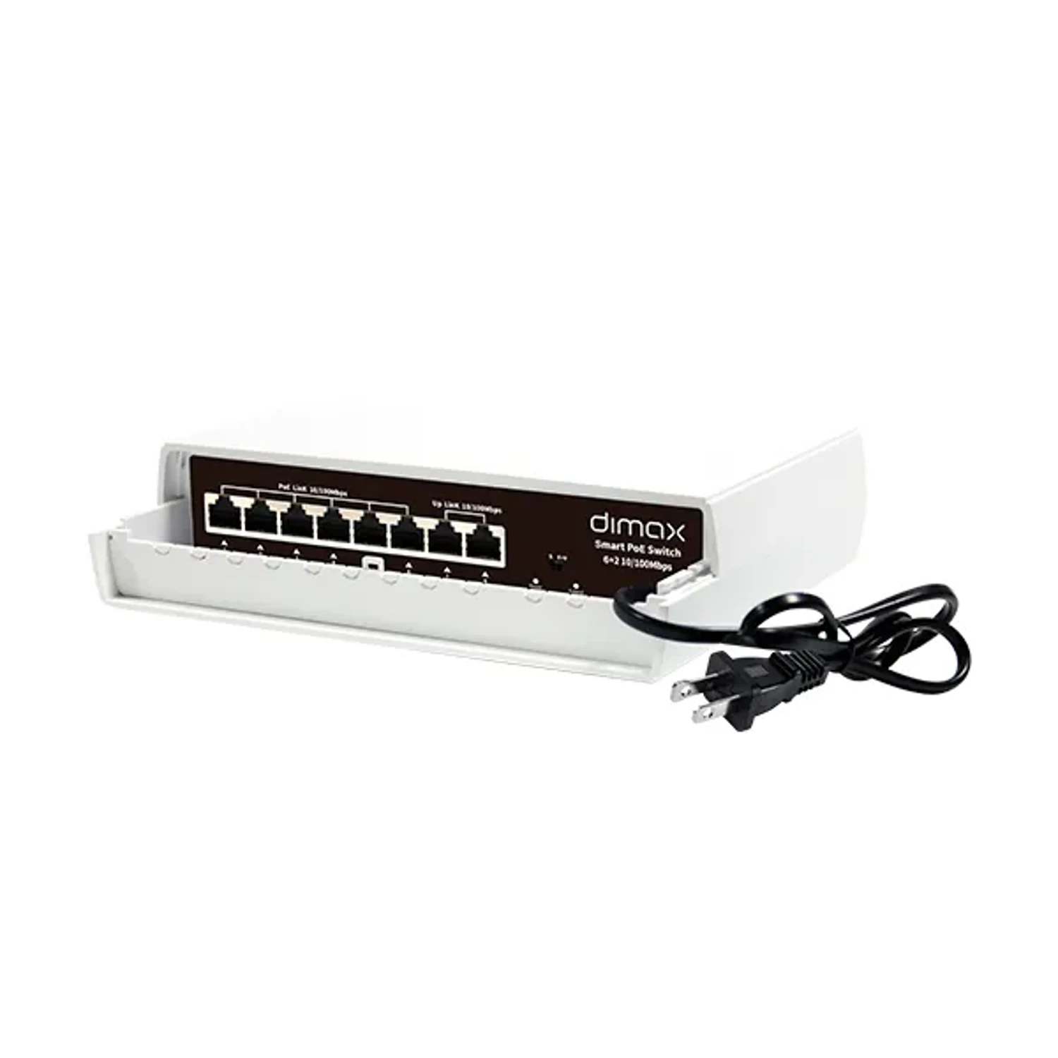 Switch De 6 Puertos Poe + 2 Up Link