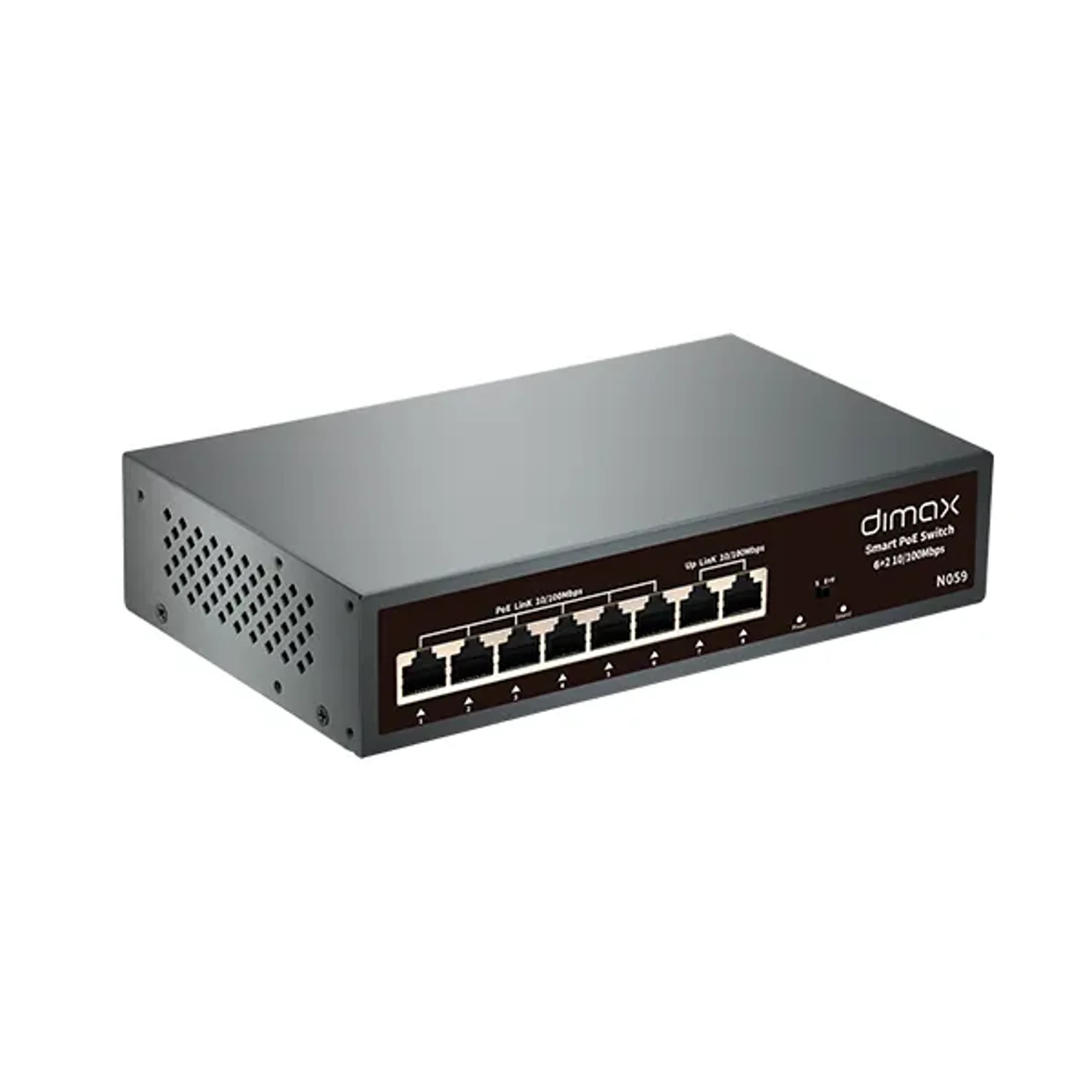 Switch De 6 Puertos Poe + 2 Up Link