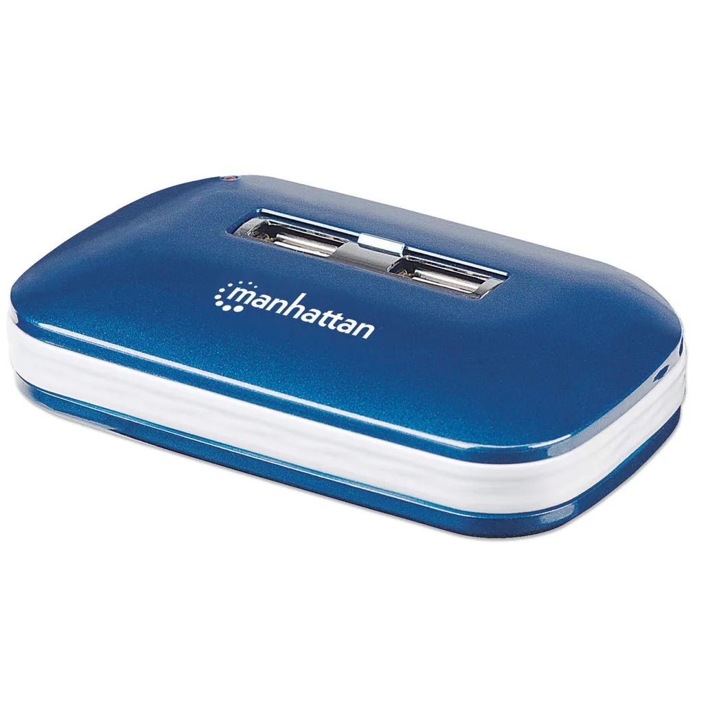 "manhattan 7 Puertos Usb Hub Dual Power, Multiple Transaction"