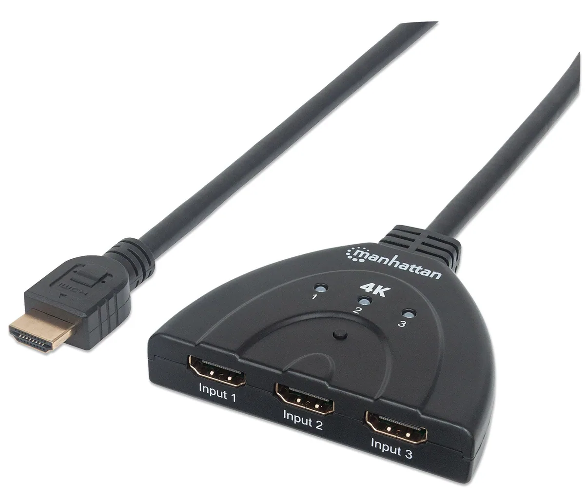 4k Conmutador Hdmi De 3 Puertos