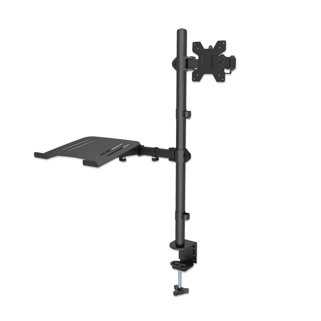 Soporte Combinado De Escritorio Para Laptop Y Monitor De 13" A 32"