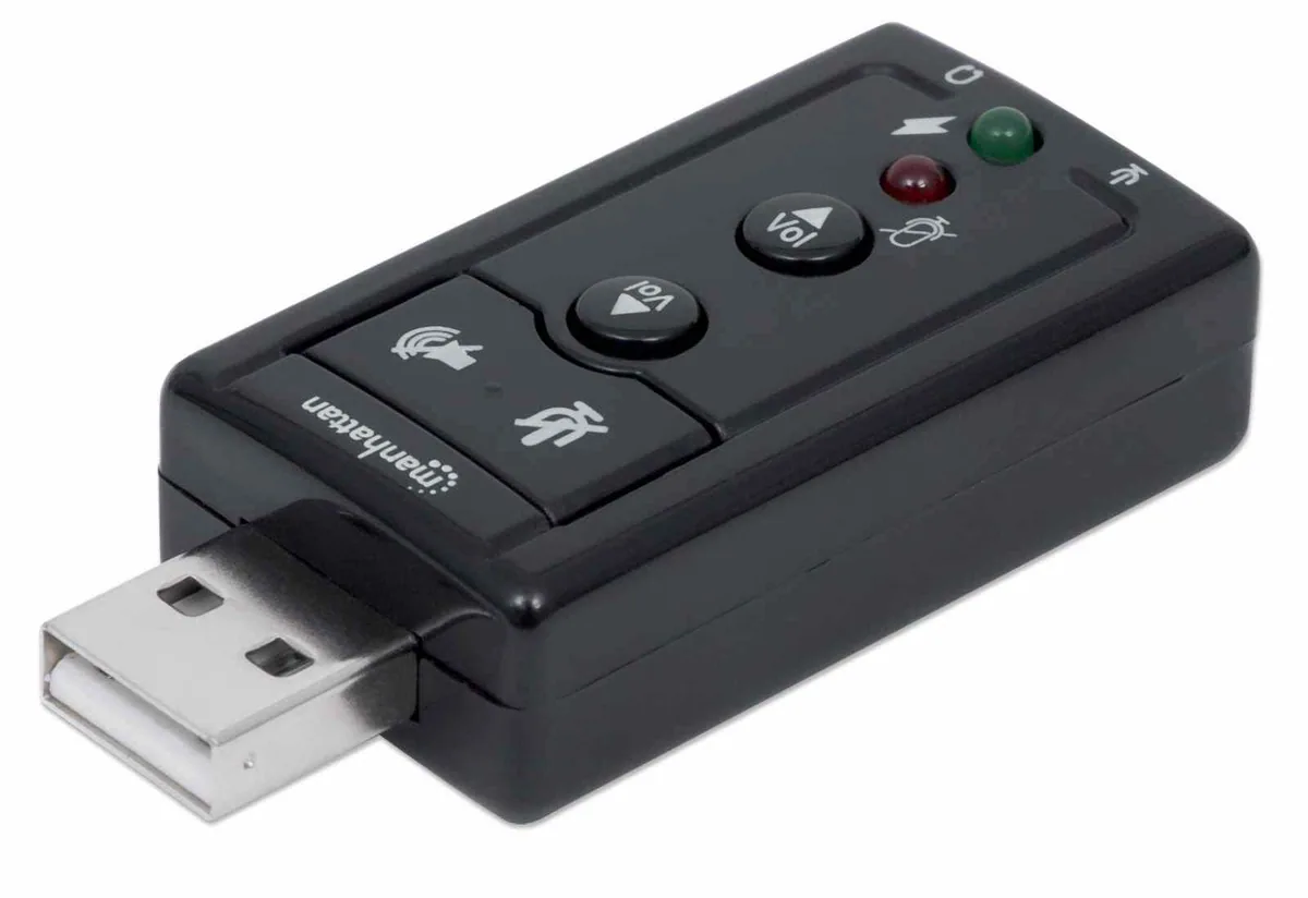Adaptador De Sonido 3-d 7.1 Usb De Alta Velocidad