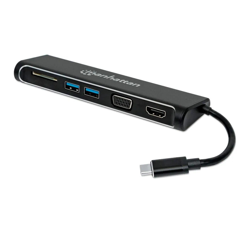 Convertidor Docking Usb-c Superspeed 4-en-1 A Hdmi/vga