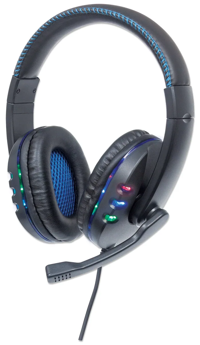 Audífonos Usb Para Videojuegos, Con Luces Led