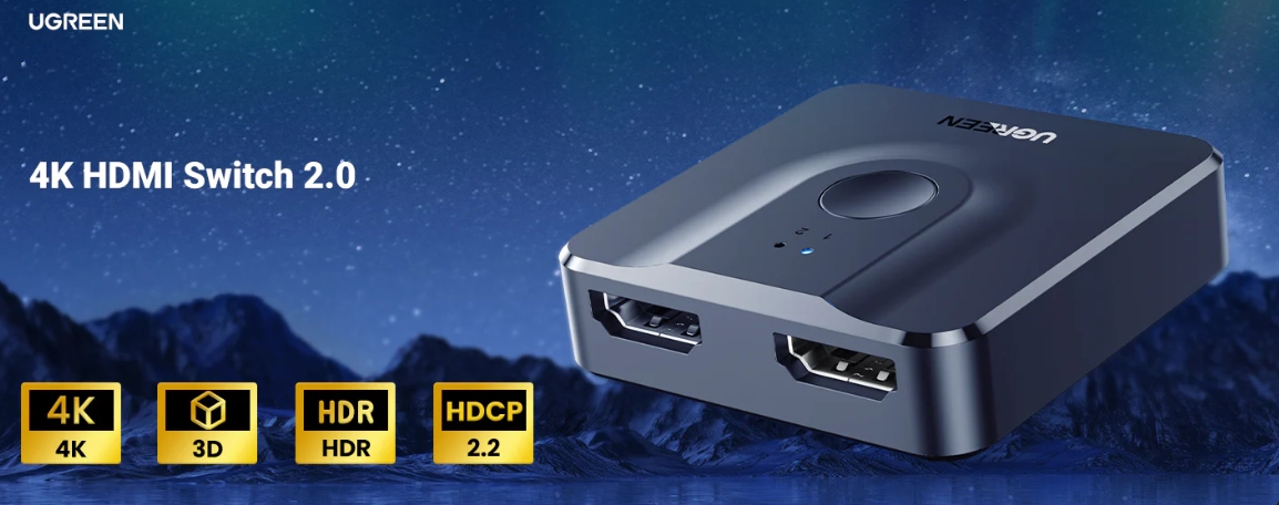 Conmutador Bidireccional Hdmi 4k@60hz