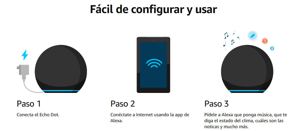 Alexa Echo Dot 5ta Gen - Blanco Glaciar
